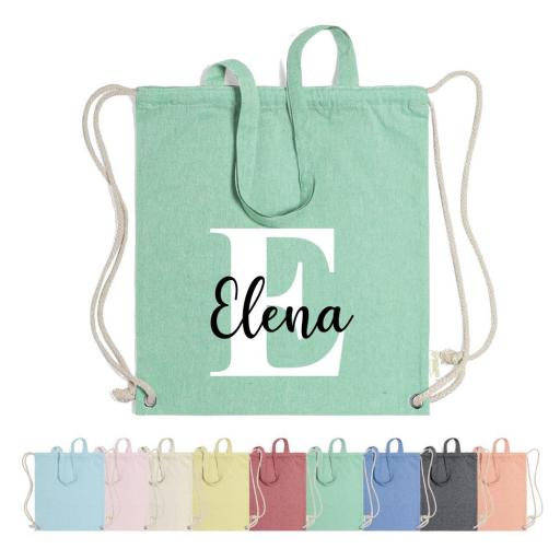Pack Mochilas de Tela Personalizadas Recordatorio Comunión 