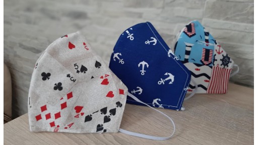 Pack de 3 mascarillas poker-anclas-marinera [0]