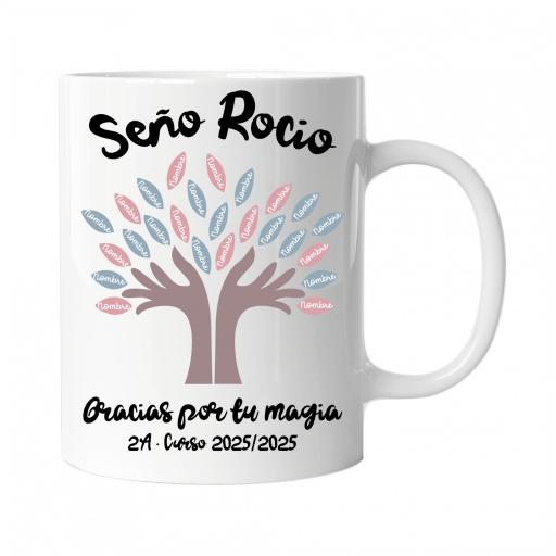 Taza Personalizada Dibujo Arbol con Nombres Alumnos [0]