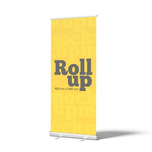 Roll Up 200 cm x 100 cm con Gráfica Impresa Personalizada + Estuche de tela