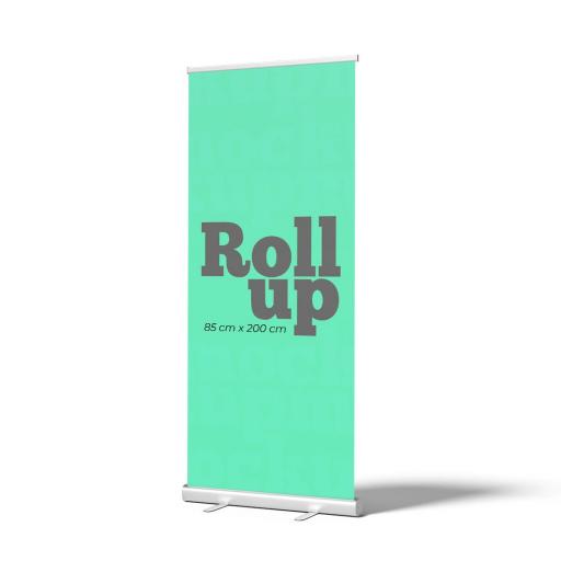 Roll up 200 cm x 85 cm con Gráfica Impresa Personalizada + Estuche de tela