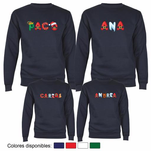 4 Sudaderas Navidad Nombres Estilo Navideño 2 [2]