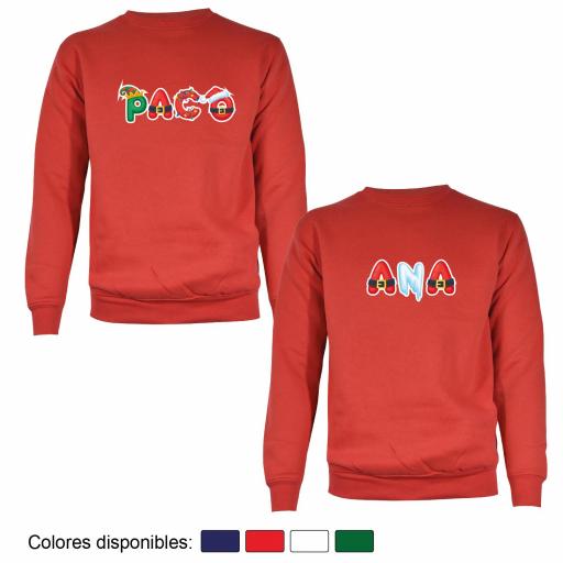 2 Sudaderas Navidad Nombres Estilo Navideño 2 [3]