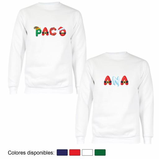 2 Sudaderas Navidad Nombres Estilo Navideño 2