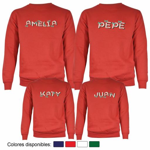 4 Sudaderas Navidad Nombres Estilo Navideño [3]