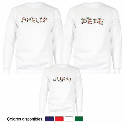 3 Sudaderas Navidad Nombres Estilo Navideño [2]