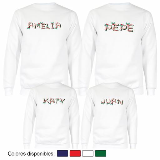 4 Sudaderas Navidad Nombres Estilo Navideño [2]