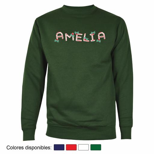 1 Sudadera Navidad Nombres Estilo Navideño