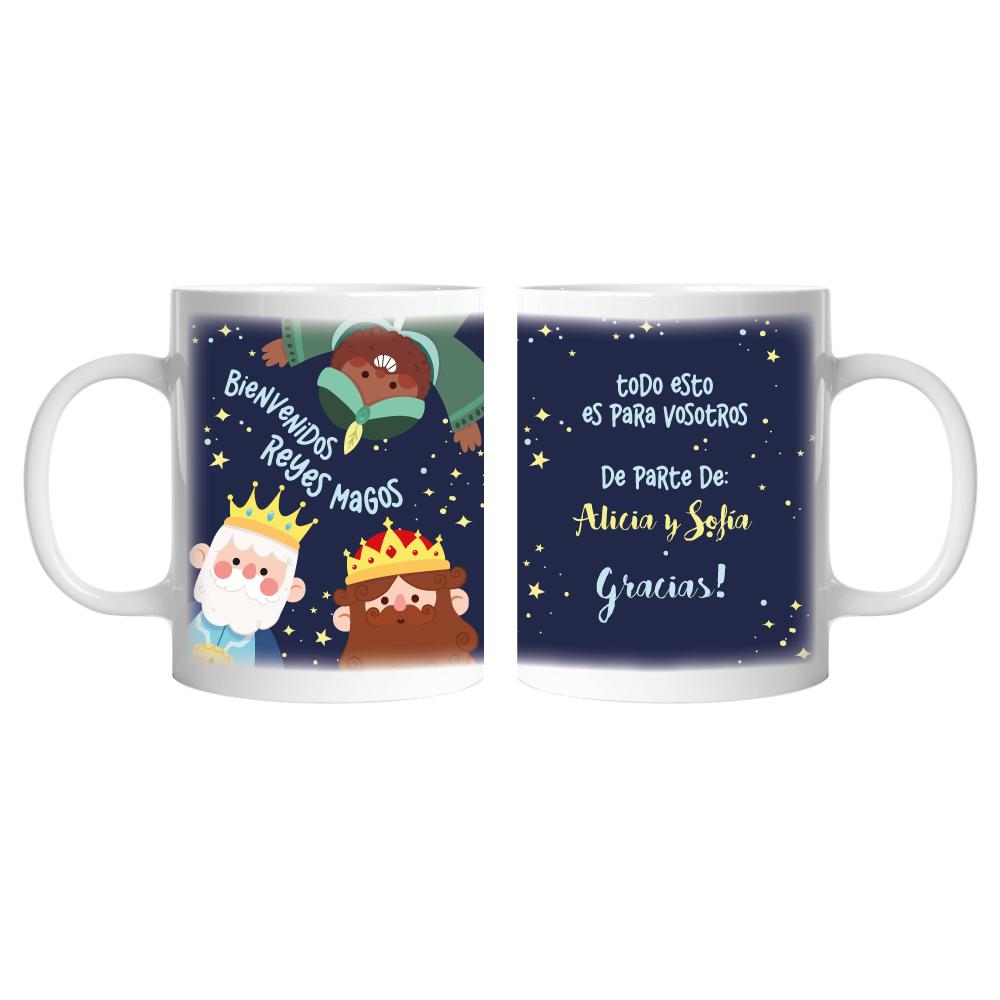 Taza Navidad Leche para los Reyes Magos con Nombre