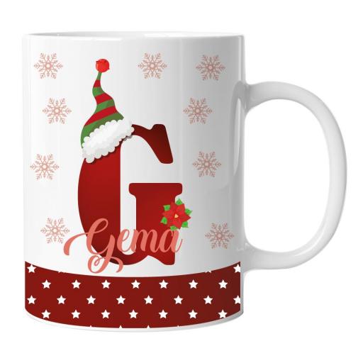 Taza Navidad Personalizada con Inicial [0]