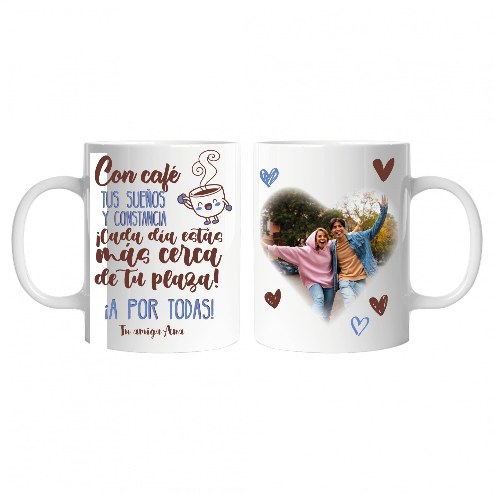 Taza personalizada frase para opositor