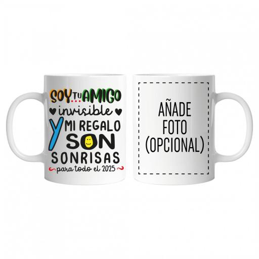 Taza personalizada soy tu amigo invisible