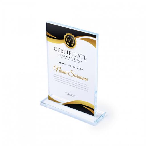Trofeo - Placa de cristal Personalizada Rectangular [0]