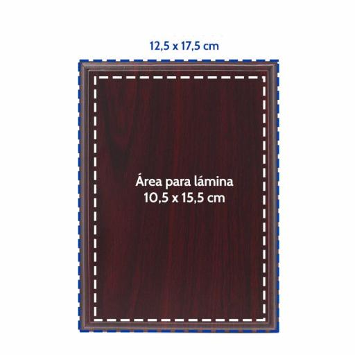Placa Conmemorativa de Madera con Chapa Personalizable [6]