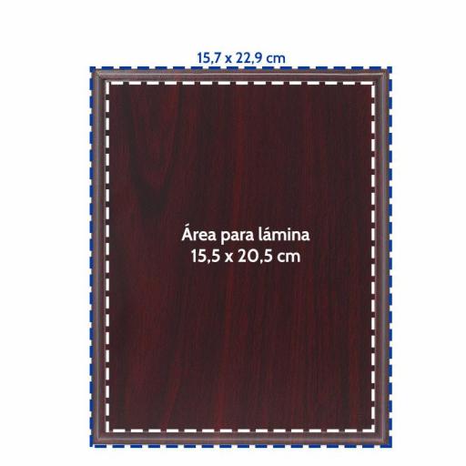 Placa Conmemorativa de Madera con Chapa Personalizable [5]