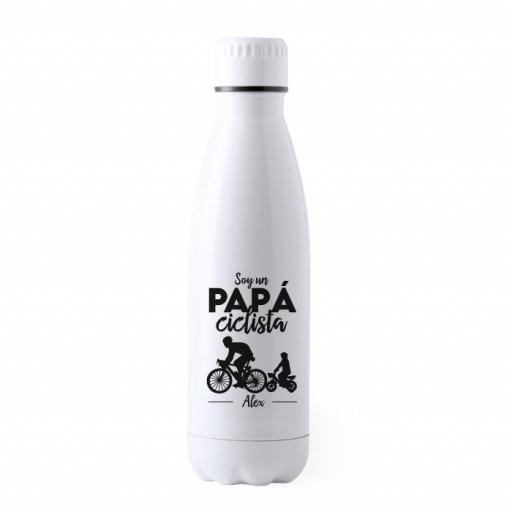Botella de Agua Papá Ciclista