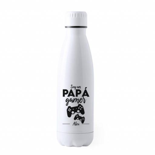Botella de Agua Papá Gamer