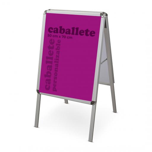 Caballete Publicitario 50 cm x 70 cm con Impresión en ambas caras