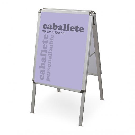 Caballete Publicitario 70 cm x 100 cm con Impresión en ambas caras