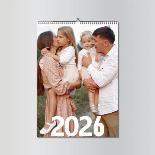Calendario de Pared Personalizado con Fotos 2026