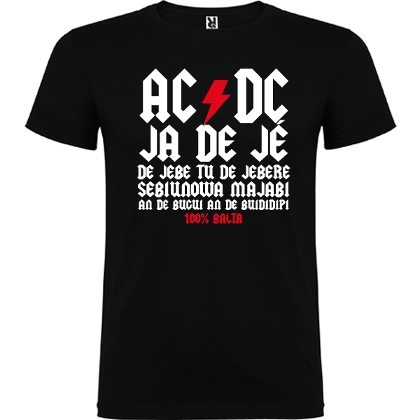 Camiseta AC DC Ja de je (Hombre/Mujer)