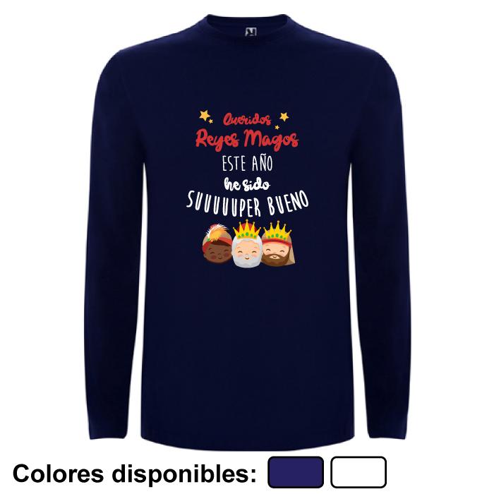 A veces a veces notificación cargando Camiseta Navidad Queridos Reyes Magos: 18,00 €