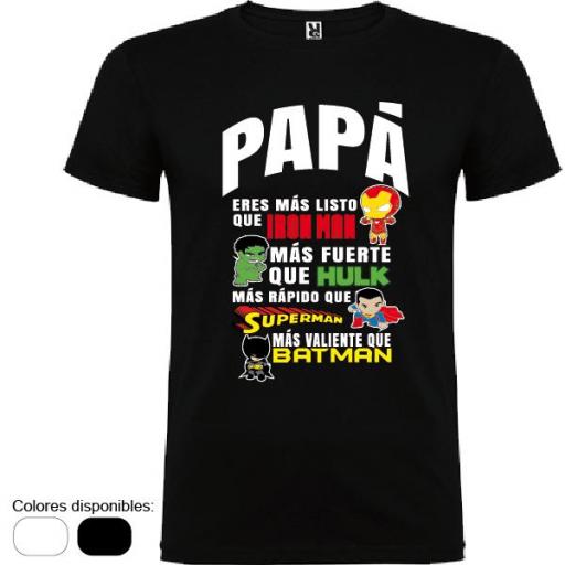 Camiseta Papá Superhéroes [1]