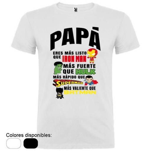Camiseta Papá Superhéroes