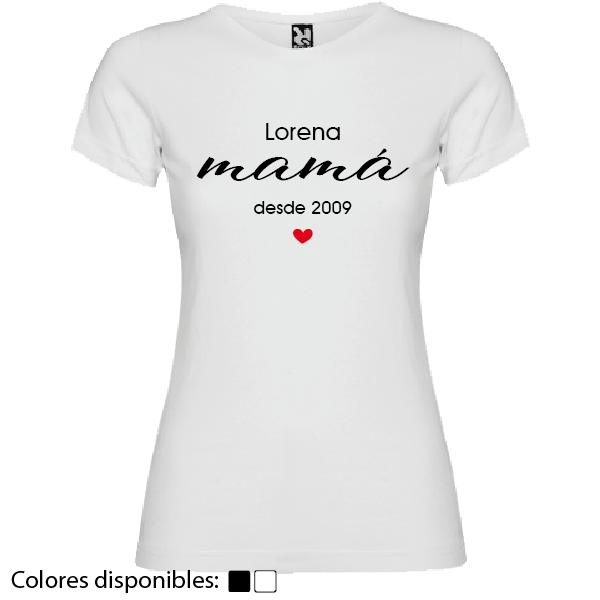 Camiseta Personalizada Mamá Desde...