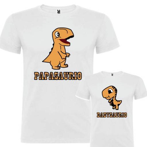 2 Camisetas Dinosaurio (Padre e Hijo) [0]