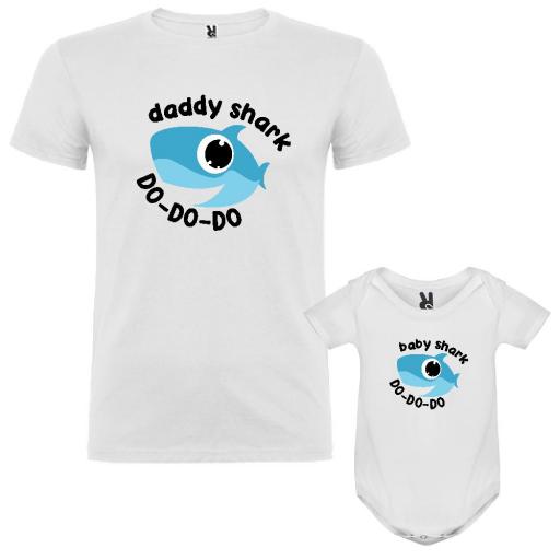 Camiseta y Body Baby Shark y Daddy Shark (Padre e Hijo)