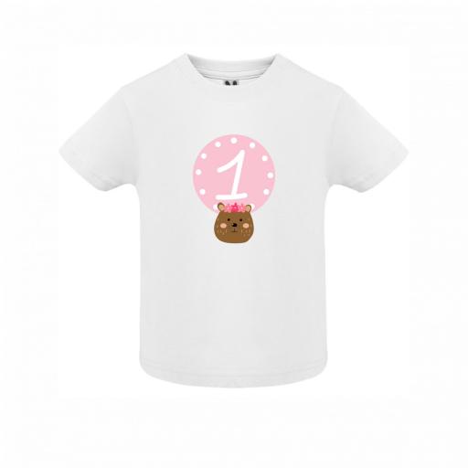 Camiseta Infantil Personalizada Cumpleaños Animalitos