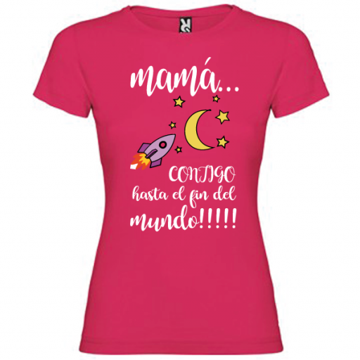 Camiseta Mama contigo hasta el fin del mundo [1]