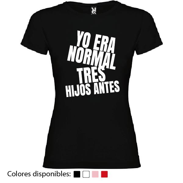 Camiseta Personalizada Yo Era Normal "X" Hijos Antes