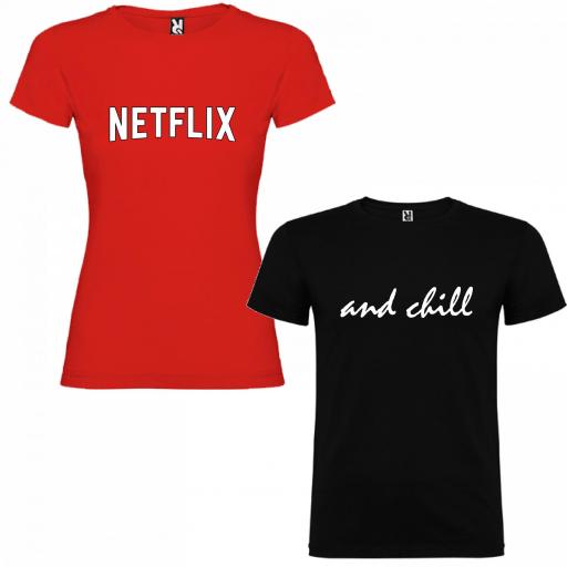 2 Camisetas Netflixx and Chill
