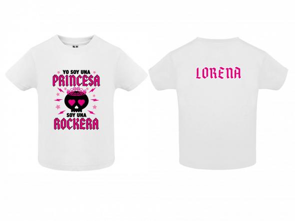 Camiseta Niña Personalizada Princesa Rockera [2]