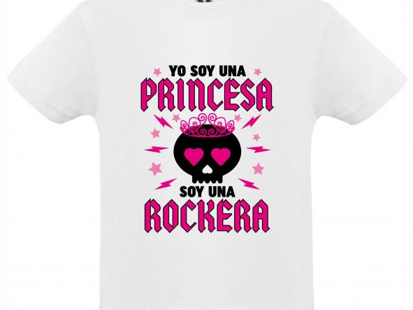 Camiseta Niña Personalizada Princesa Rockera [3]