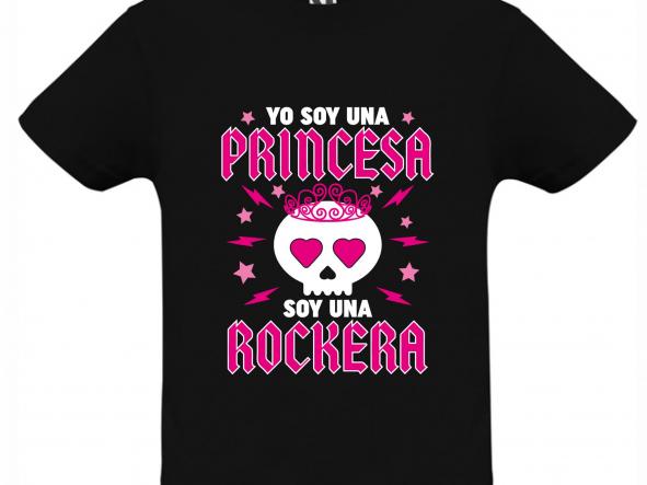 Camiseta Niña Personalizada Princesa Rockera [1]