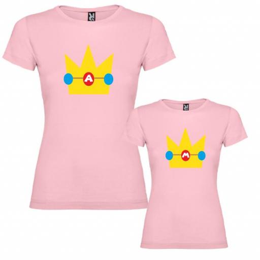 2 Camisetas Madre e Hija Corona Princesa 