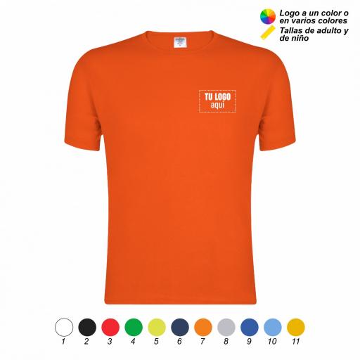Pack 25 Camisetas Algodón con Logo - Impresión Pequeña