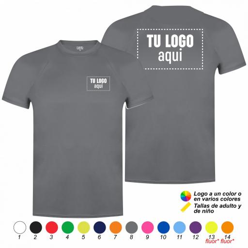Pack 25 Camisetas Técnicas con Logo - Impresión Ambas Caras