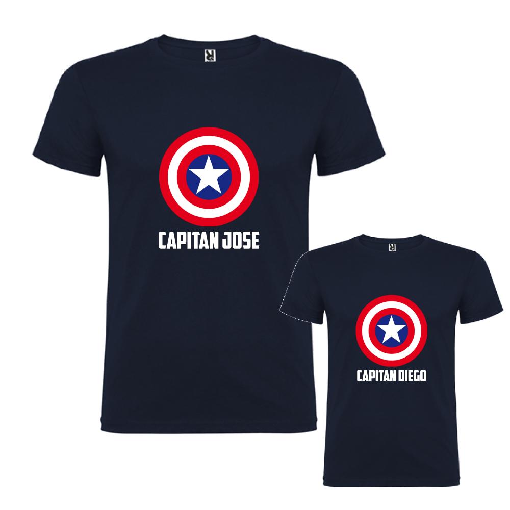 La oficina Puro Palacio de los niños 2 Camisetas Capitán America (Padre e Hij@): 27,00 €