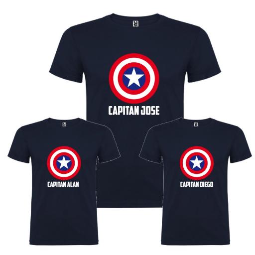 3 Camisetas Capitán América (Padre e Hijos)