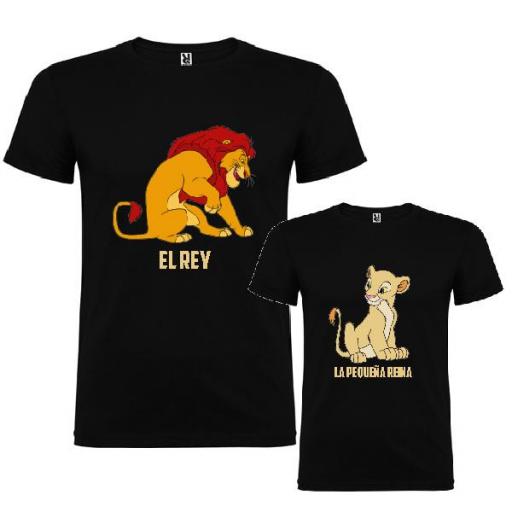 2 Camisetas Rey León  (Padre e Hija)