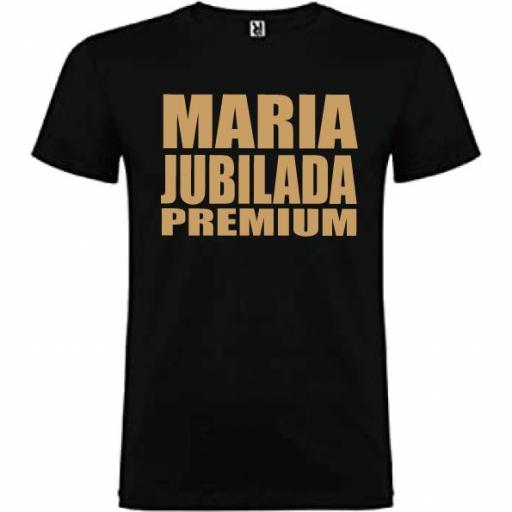 Camiseta negra Jubilada Premium