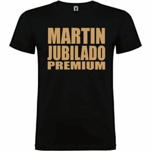 Camiseta negra Jubilado Premium