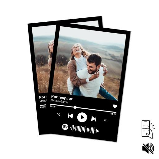 Imán Personalizado Foto con Canción y QR [0]