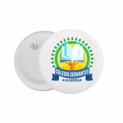 Pack 5 Chapas con el logo de tu Colegio o Instituto