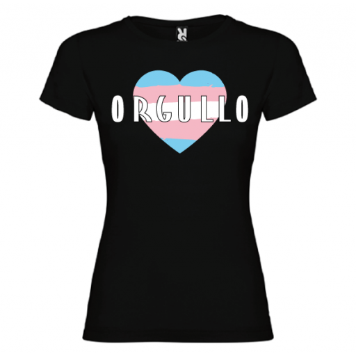 Camiseta Corazón Orgullo Trans Mujer [0]