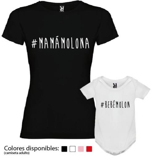 Camiseta Madre + Body #mamámolona #bebémolón [1]